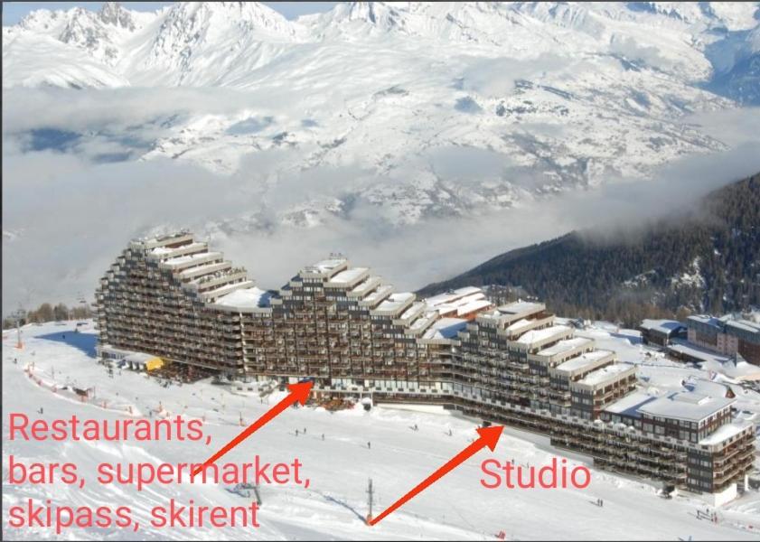 Studio Cosy 2100M Pied Des Pistes-Direct To Ski Slopes-Ski In Ski Out-La Plagne Aime 2000 Buitenkant foto