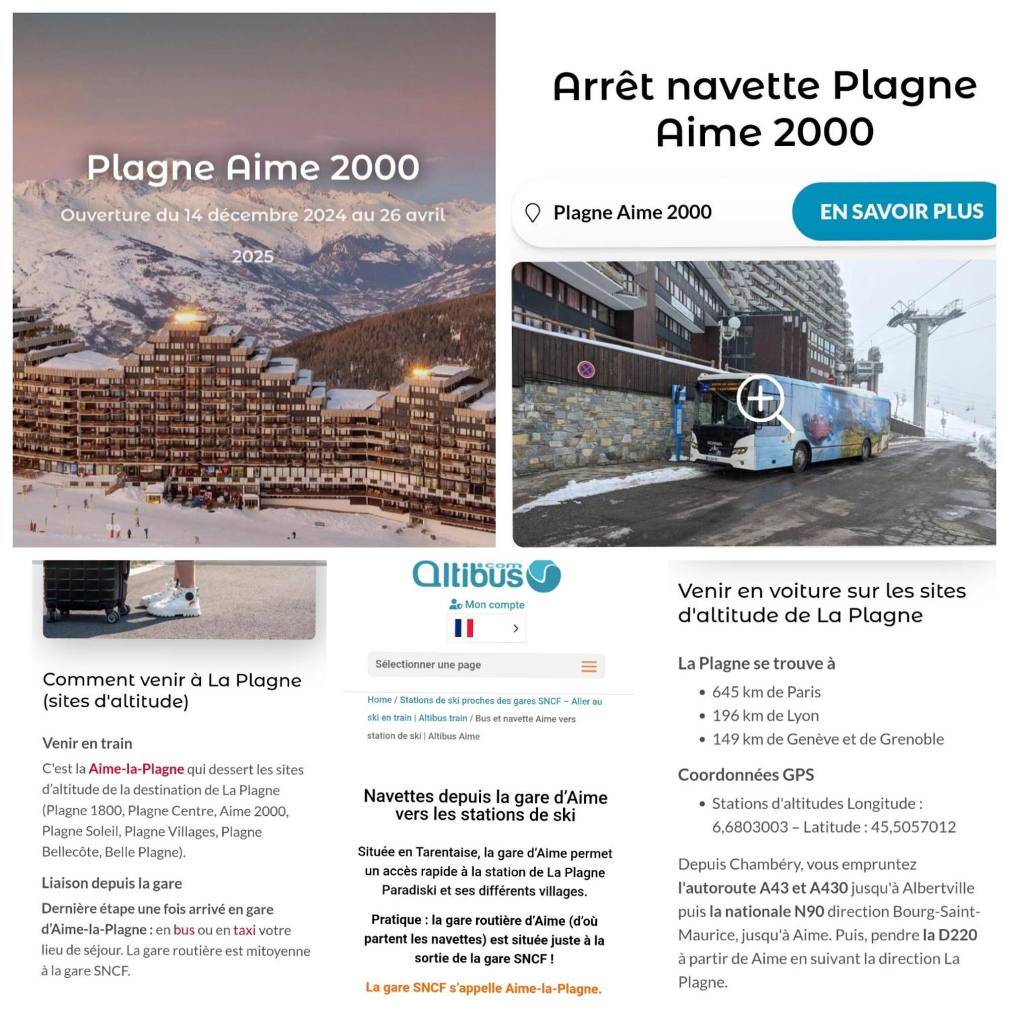 Studio Cosy 2100M Pied Des Pistes-Direct To Ski Slopes-Ski In Ski Out-La Plagne Aime 2000 Buitenkant foto