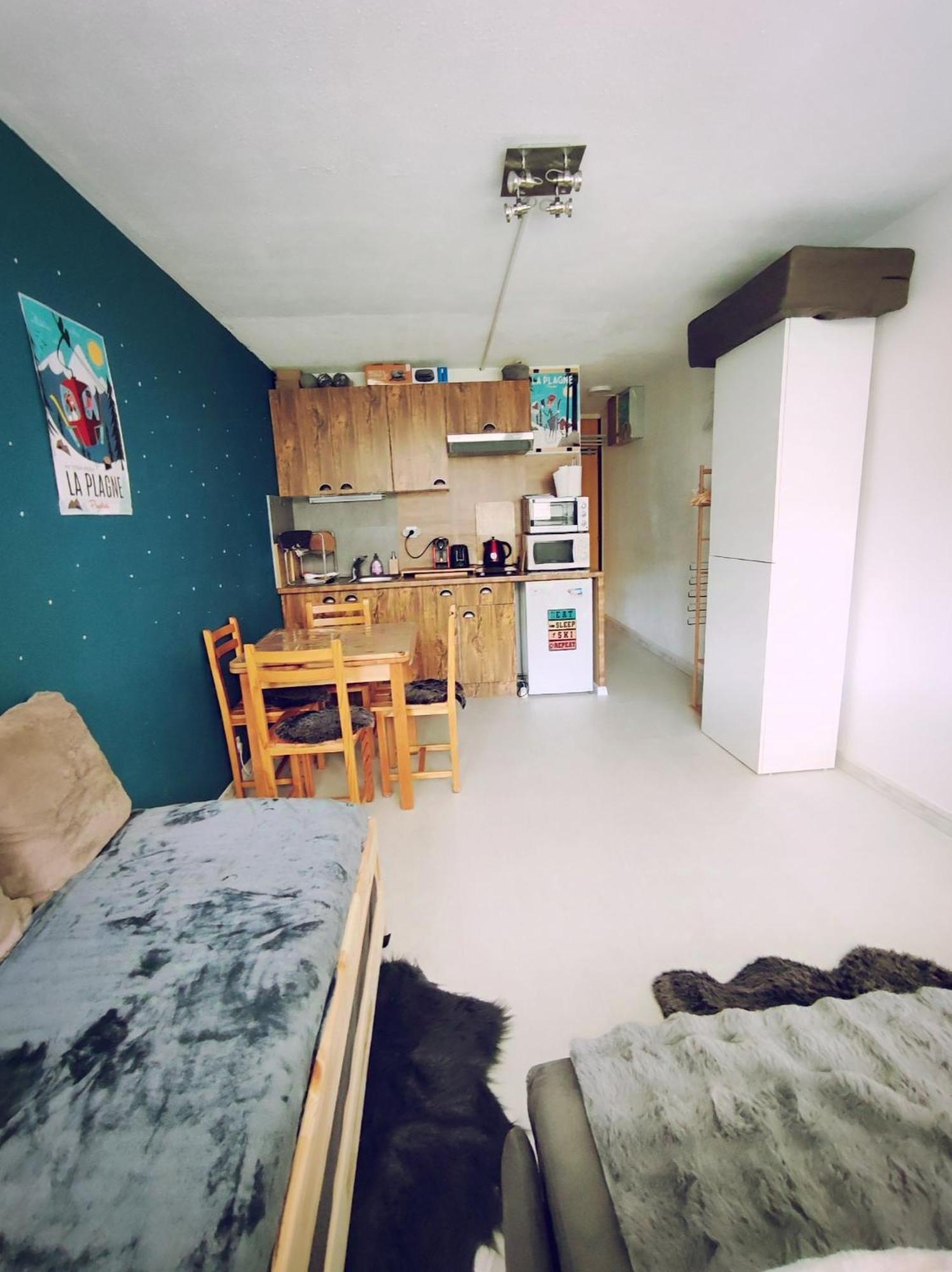 Studio Cosy 2100M Pied Des Pistes-Direct To Ski Slopes-Ski In Ski Out-La Plagne Aime 2000 Buitenkant foto
